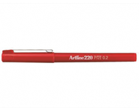 Artline Fineliner  220 rond 0.2mm rood