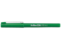 Artline Fineliner  220 rond 0.2mm groen
