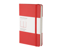 moleskine Notitieboek  pocket 90x140mm lijn rood