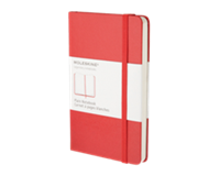 moleskine Notitieboek  pocket 90x140mm blanco rood
