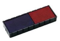 Reserve kussen t.b.v. zelfinktende stempels E/12/2 rood/blauw voor S120/WD (pak 2 stuks)