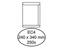Quantore Envelop  akte EC4 240x340mm wit 250stuks