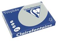 5 x Clairefontaine Kopierpapier Trophee A3 80g/qm VE=500 Blatt stahlgr