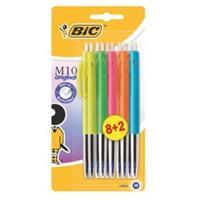 BIC Balpen  M10 colors limited edition blister 8+2 gratis
