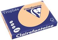 4 x Clairefontaine Kopierpapier Trophee A3 160g/qm VE=250 Blatt apriko