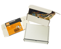 Cleverpack Postpakket  golfkarton 330x300x80mm wit 25stuks
