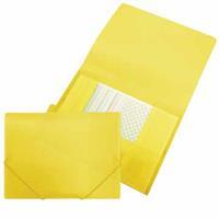 Beautone elastomap met kleppen, ft A4, geel