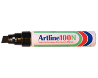 Artline Viltstift  100 schuin zwart 7.5-12mm