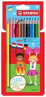 Stabilo kleurpotlood Color 12 potloden in een kartonnen etui