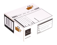 Cleverpack Postpakketbox 4  305x215x110mm wit 25stuks