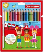 Stabilo kleurpotlood Color 24 potloden in een kartonnen etui