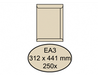 Quantore Envelop  akte EA3 312x441mm cremekraft 250stuks