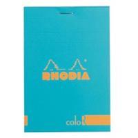 10 x Rhodia Notizblock color 85x120 70 Blatt liniert türkis