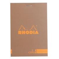 10 x Rhodia Notizblock color 85x120 70 Blatt liniert mausgrau
