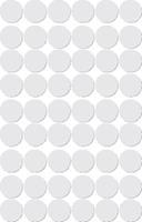 Apli ronde etiketten in etui diameter 13 mm, wit, 210 stuks, 35 per blad (2661)
