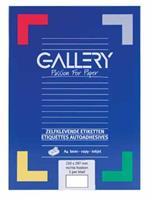 Gallery witte etiketten ft 210 x 297 mm (b x h), rechte hoeken, doos van 100 etiketten