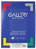 Gallery witte etiketten ft 70 x 25 mm (b x h), rechte hoeken, doos van 3.300 etiketten