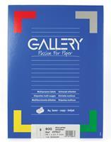 Gallery witte etiketten ft 99,1 x 67,7 mm (b x h), ronde hoeken, doos van 800 etiketten