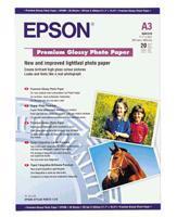 Epson Premium Glossy Photo Paper A3, 255g/m². 20 Blatt