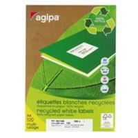 Agipa Recycling Vielzweck-Etiketten, 210 x 297 mm, weiß
