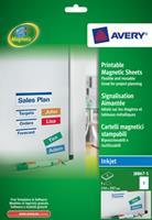 Avery Magneetetiketten ft 210 x 297 mm, doos van 5 stuks