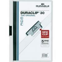 Durable Klemmap Duraclip® 1-30 vel. wit (pak 25 stuks)