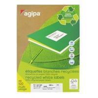Agipa Recycling Vielzweck-Etiketten, 70 x 37 mm, weiß