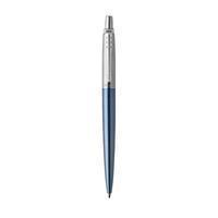 Parker Jotter Kugelschreiber | Waterloo Blue | Mittlere Spitze | Blaue Tinte | Blister-Verpackung