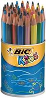 BIC Kids kleurpotlood Ecolutions Evolution Triangle, pot met 48 potloden