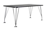 Kartell Max Eettafel met wiel 160 x 80 cm - Antraciet