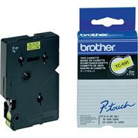 Brother TC tape voor P-Touch 9 mm, zwart op geel