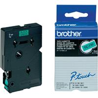 Brother TC-791 tape zwart op groen 9mm x 7,7m (origineel)