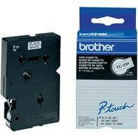 Brother TC-291 tape zwart op wit 9mm x 7,7m (origineel)