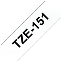 Brother TZe-151 tape zwart op transparant 24mm x 8m (origineel)