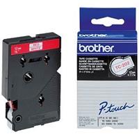 Brother TC-202 tape rood op wit 12 mm origineel