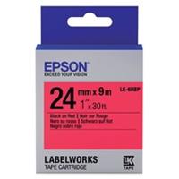 Epson LK-6RBP tape zwart op pastel rood 24mm (origineel)