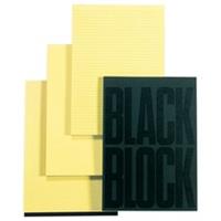 Exacompta notitieboeken, ft 29,7 x 21 cm, Black, geel papier, 70 vel, geruit Q5