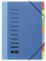 PAGNA sorteermap Color, voor A4,  7 waaiers, polypropeen, blauw