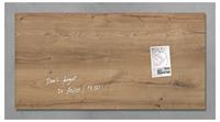 Sigel magnetisch glasbord houtstructuur, ft 91 x 46 cm