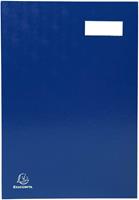 Exacompta handtekenmap voor ft 24 x 35 cm, uit karton overdekt met pvc, 20 indelingen, blauw