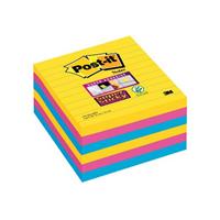 Post-it Super Sticky Notes, kleurenset Rio 101x101mm, 90bl