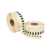 Brother DK-22210 compatible labels, 29mm x 30.48m, blanco, permanent