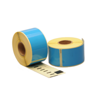 Dymo 99012 compatible labels, 89mm x 36mm, 260 etiketten, blauw