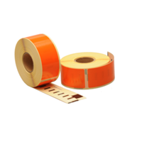 Dymo 99010 compatible labels, 89mm x 28mm, 260 etiketten, oranje