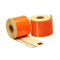 Dymo 99014 compatible labels, 101mm x 54mm, 220 etiketten, oranje