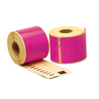 Dymo 99014 compatible labels, 101mm x 54mm, 220 etiketten, roze