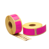 Dymo 11352 compatible labels, 54mm x 25mm, 500 etiketten, roze