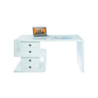 Kare Design Bureau White Club Snake Desk - 150x70x76 - Mat Wit