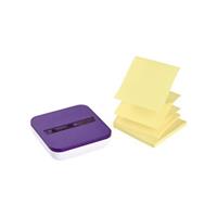 Post-it Super Sticky Z-Notes voor ft 76 x 76 mm,met dispenser, 2 blokken, geel