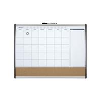 rexel Whiteboard Duobord  58.5x43cm planning gewelfd